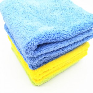 16X16 inches edgeless microfiber coral fleece towel