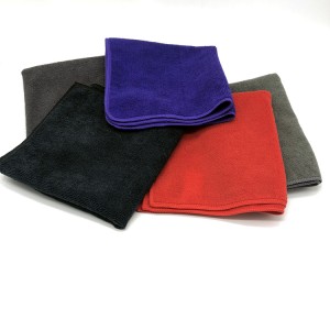 Car Washing and Drying Towel Microfiber Polyester Warp Knitting Cloth Stitching Edge
