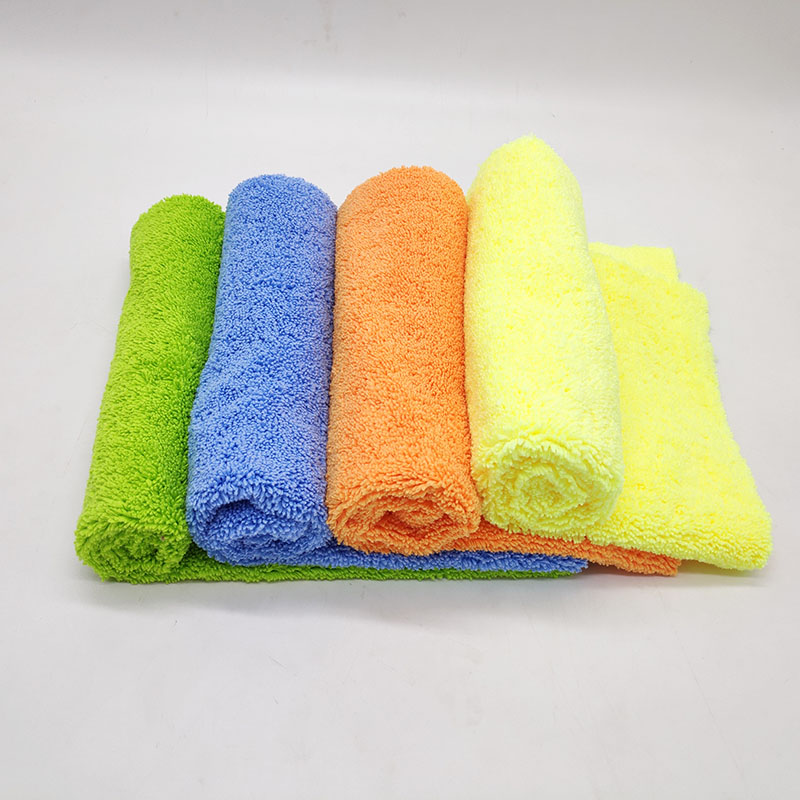 China Cheap price Microfiber Towel 40×40 - Customized microfiber long/short pile soft towel for car inner cleaning – Jiexu detail pictures